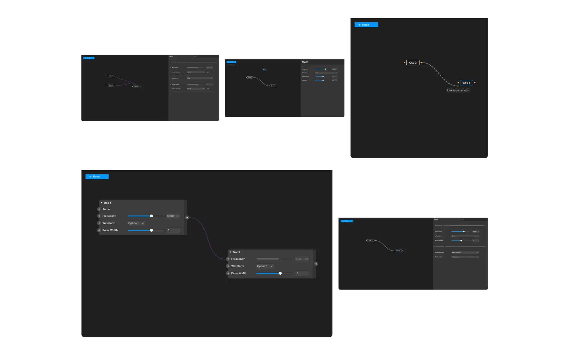 Core feature: linked parameters: Design Ideation