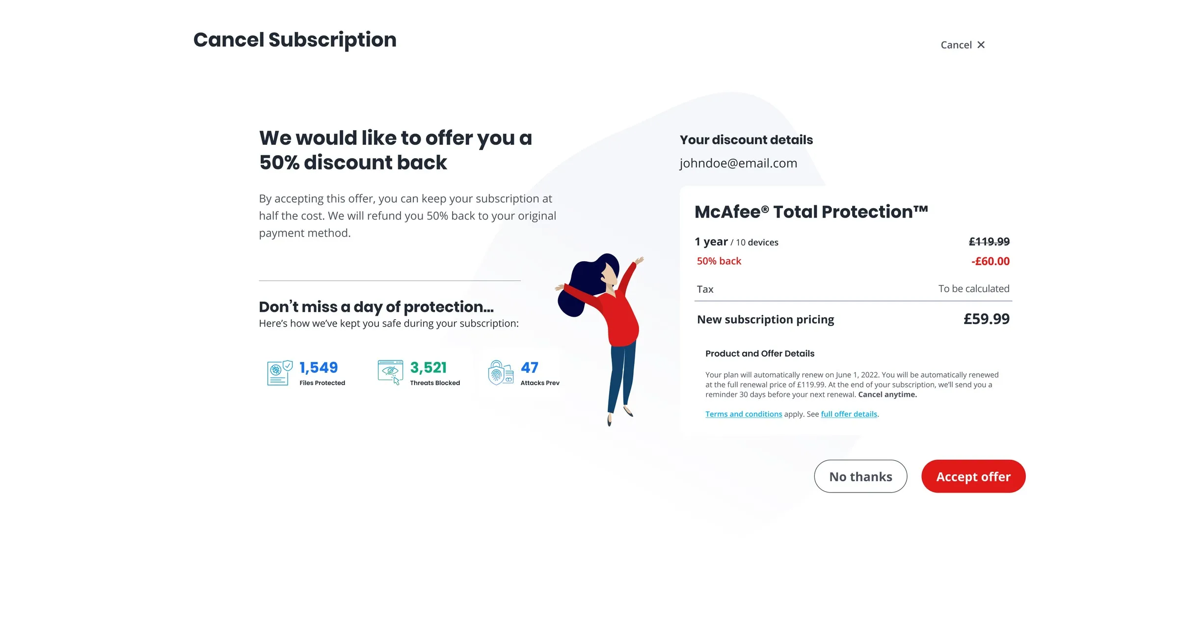 Core feature: the opt-out flow: A better fit