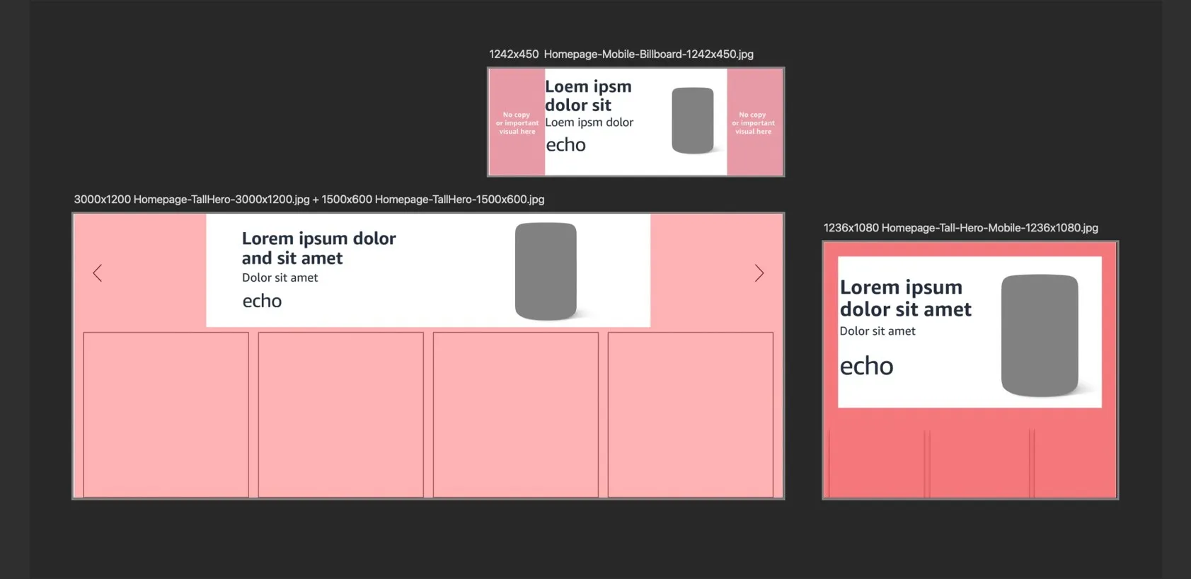 The old Photoshop template: one flat layout per asset size